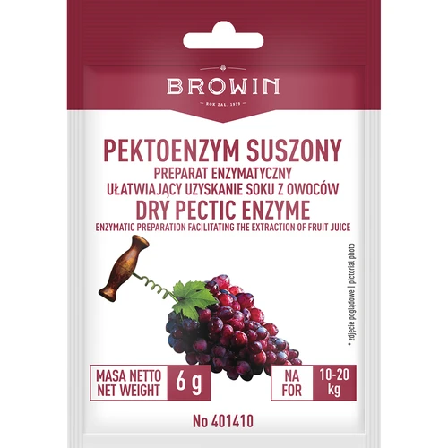 Gedroogd pecto-enzym  - 1 ['pecto-enzym voor wijn', ' pecto-enzym voor klaren', ' pecto-enzym voor most', ' klaren van wijn', ' middel voor het klaren van wijn', ' klaringsmiddel', ' voor het klaren van wijn']