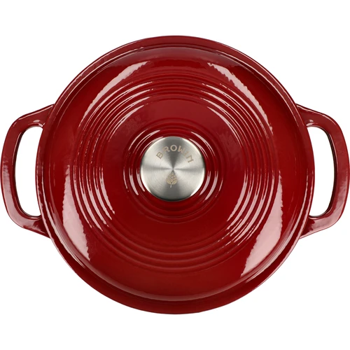 Geëmailleerde gietijzeren pot - bordeaux, 4 L - 3 ['gietijzeren potten', ' geëmailleerde gietijzeren potten', ' gietijzeren kookgerei', ' voordelen van gietijzeren kookgerei', ' geëmailleerd gietijzer', ' koken in een gietijzeren pot', ' gietijzeren pot met email', ' pot in ecru kleur', ' pot in bordeaux kleur', ' pot in salie kleur', ' waarom koken in gietijzeren potten', ' als cadeau', ' welke gietijzeren potten te kiezen']