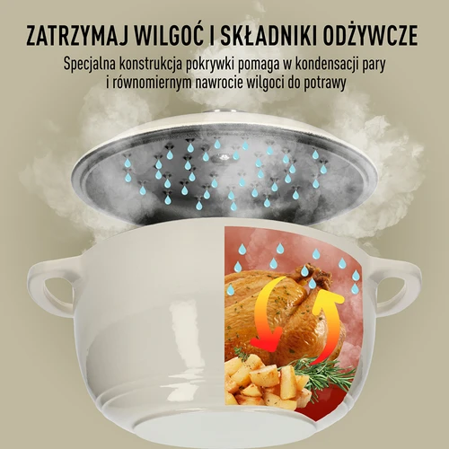 Geëmailleerde gietijzeren pot - ecru, 4 L - 6 ['gietijzeren potten', ' geëmailleerde gietijzeren potten', ' gietijzeren kookgerei', ' voordelen van gietijzeren kookgerei', ' geëmailleerd gietijzer', ' koken in een gietijzeren pot', ' gietijzeren pot met email', ' pot in ecru kleur', ' pot in bordeauxrode kleur', ' pot in saliegroene kleur', ' waarom koken in gietijzeren potten de moeite waard is', ' als cadeau', ' welke gietijzeren potten te kiezen']