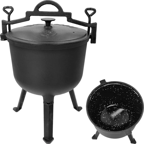 Geëmailleerde ketel, 10l, gietijzer  - 1 
