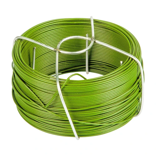 Gegalvaniseerde draad 50m x 0,8mm  - 1 ['tuindraad', ' groene draad', ' dunne tuindraad', ' flexibele tuindraad', ' draad met coating', ' PVC-draad', ' gegalvaniseerde draad', ' groene draad', ' bevestigingsdraad', ' spandraad', ' trekdraad', ' gecoate draad']