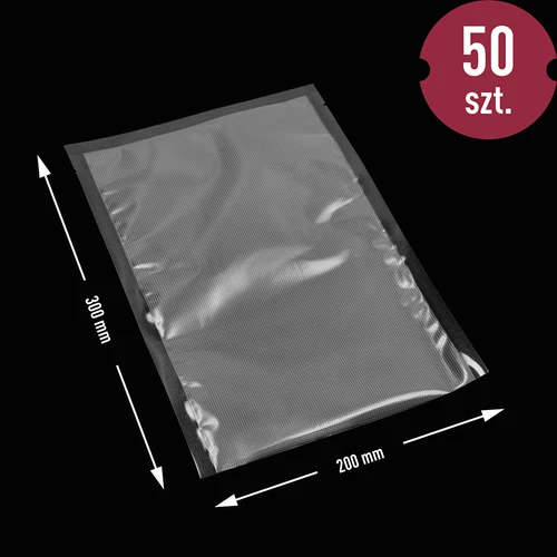 Geprofileerde zakken voor vacuümmachine, 20x30 cm, 50 stuks - 8 ['geprofileerde zakken', ' zakken voor vacuümmachine', ' zakjes voor vacuümverpakking', ' voedselzakjes', ' folies voor sealmachine', ' vacuümverpakking', ' voedselopslag thuis', ' sealfolies', ' geprofileerde folies', ' voordelen van vacuümverpakking', ' zakjes voor sealmachine', ' waarom vacuüm verpakken de moeite waard is', ' opslag van producten en voedingsmiddelen', ' hoe voedsel te verpakken']