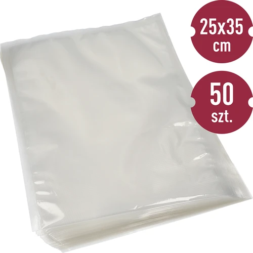 Geprofileerde zakken voor vacuümmachine 25 x 35 cm, 50 stuks  - 1 ['geprofileerde zakken', ' zakken voor vacuümmachine', ' zakjes voor vacuümverpakking', ' voedselzakjes', ' folies voor sealmachine', ' vacuümverpakking', ' voedselopslag thuis', ' sealfolies', ' geprofileerde folies', ' voordelen van vacuümverpakking', ' zakjes voor sealmachine', ' waarom vacuümverpakken de moeite waard is', ' opslag van producten en voedingsmiddelen', ' hoe voedsel te verpakken']