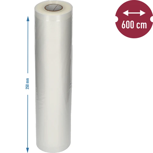 Geribbelde buisfolie - voor vacuümsealer, 25 x 600 cm - 6