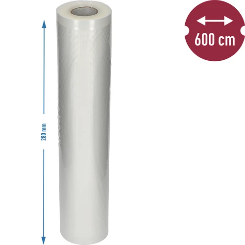 Geribbelde vacuümfolie – buisfolie voor vacumeermachines, 28x600cm - 6