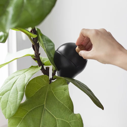 Gietballen voor planten, matzwart, met kurk, 400ml, 4 stuks - 13 ['gieters', ' bloemen waterdispenser', ' voor het water geven van bloemen', ' bloemenbevochtigers', ' bloemenirrigatie', ' plantenirrigatie', ' potirrigators', ' voor het water geven van bloemen', ' voor kamerplanten', ' irrigatiesysteem', ' gietbal', ' waterdispenser voor potten', ' plantenballen', ' plantendispenser', ' planten water geven', ' gietbal', ' van bovenaf vulbare gietballen', ' van bovenaf vulbare dispensers', ' gietballen met kurk', ' zwarte gietballen', ' loftontwerp']