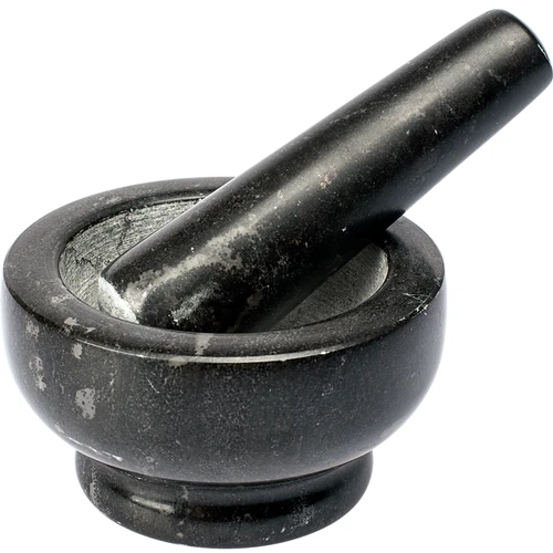 Granieten keuken vijzel - 10cm  - 1 ['granit vijzel', ' vijzel met stamper', ' stenen vijzel', ' vijzel van steen', ' keuken vijzel', ' vijzel voor kruiden']