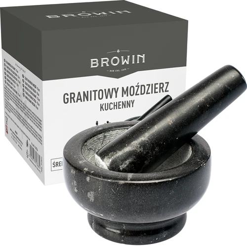 Granieten keuken vijzel - 10cm - 7 ['granit vijzel', ' vijzel met stamper', ' stenen vijzel', ' vijzel van steen', ' keuken vijzel', ' vijzel voor kruiden']