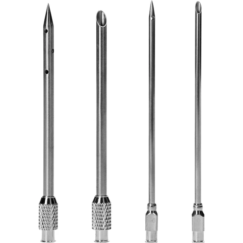 Halfautomatische vleeswareninjector met naaldenset en slang - 5 ['huisgemaakte vleeswaren', ' thuisvleeswaren', ' zelfgemaakte vlees- en vleeswarenproductie', ' ham', ' schouderham', ' worsten', ' eigen vleeswaren', ' vlees', ' zelfgemaakte culinaire producten', ' diner', ' vlees pekelen', ' injecteren', ' injectoren', ' vleesspuit', ' roestvrijstalen naalden', ' injectienaald', ' pekelen', ' roken', ' vleeswarenaccessoires', ' vleesspuit', ' roestvrijstalen naalden', ' injectienaald', ' voor vlees', ' voor pekelen']