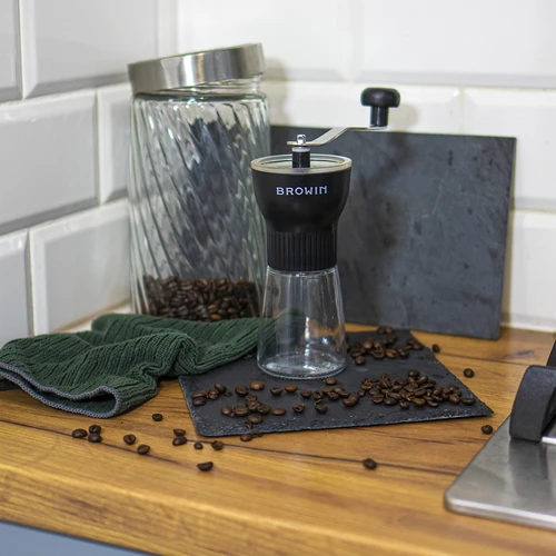 Handmatige koffiemolen met instelbare maalgraad - 9 ['koffiemolen', ' handmatige molen', ' koffie malen', ' gemalen koffie', ' handmatig koffie malen']