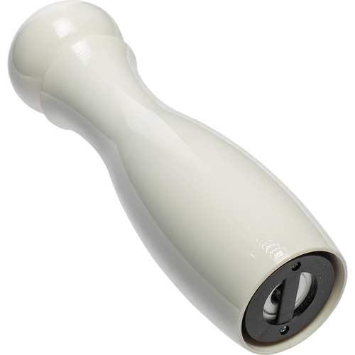 Handmatige peper- en zoutmolen, 21 cm, wit - 2 ['handmatige molen voor malen', ' pepermolen', ' gemalen peper', ' gemalen zout', ' peperkorrels', ' keramische maalstenen']