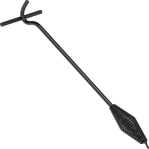 Handvat/pook voor deksel van gietijzeren pan of ketel - 2 ['pook', ' geschilderde pook', ' stalen pook', ' dekselhouder', ' dekselheffer', ' voor gietijzeren ketel', ' voor gietijzeren pan']