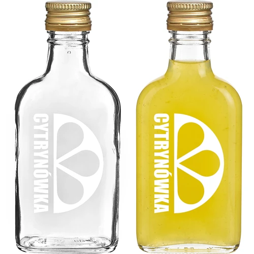 Heupfles 200 ml met schroefdop en opdruk “Cytrynówka” – ontwerp 2 - 2