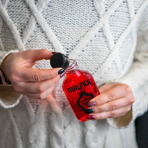 Heupfles 200 ml met schroefdop, opdruk ‘Aapje’, 1 stuk - 5