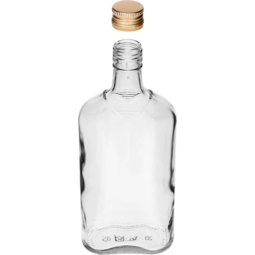 Heupfles 500 ml met dop, 6 stuks - 6 ['fles 500 ml', ' heupfles', ' fles voor likeur', ' fles voor alcohol', ' fles halve liter', ' flessenset']