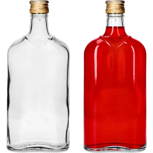 Heupfles 500 ml met dop, 6 stuks - 7 ['fles 500 ml', ' heupfles', ' fles voor likeur', ' fles voor alcohol', ' fles halve liter', ' flessenset']