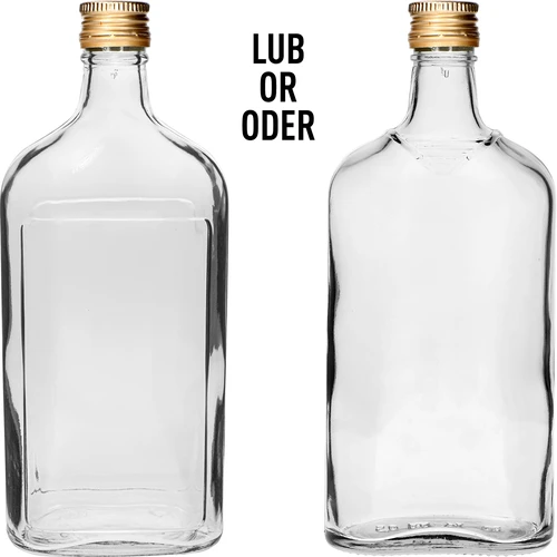 Heupfles 500 ml met dop, 6 stuks - 2 ['fles 500 ml', ' heupfles', ' fles voor likeur', ' fles voor alcohol', ' fles halve liter', ' flessenset']