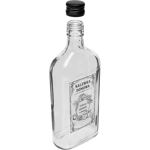 Heupfles 500 ml met schroefdop, opdruk 'Nalewka domowa', 1 stuk - 3