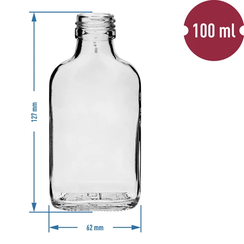 Heupfles type likeurfles 100 ml 10 stuks - 4 ['heupfles', ' likeurfles', ' likeurflessen', ' glazen flessen', ' flesjes 100 ml', ' olijfolieflessen', ' flesjes 100 ml', ' glazen flesjes']
