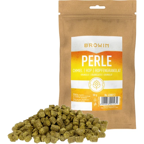 Hop Perle - korrels 50 g - 2 ['hoppen voor bier', ' hop voor bier', ' hop alfazuren', ' bier', ' zelfgemaakt bier', ' ik maak bier', ' hoe maak je bier', ' welke hop voor bier', ' welke hop kiezen', ' hop in korrelvorm', ' hopkorrels', ' hop Perle']