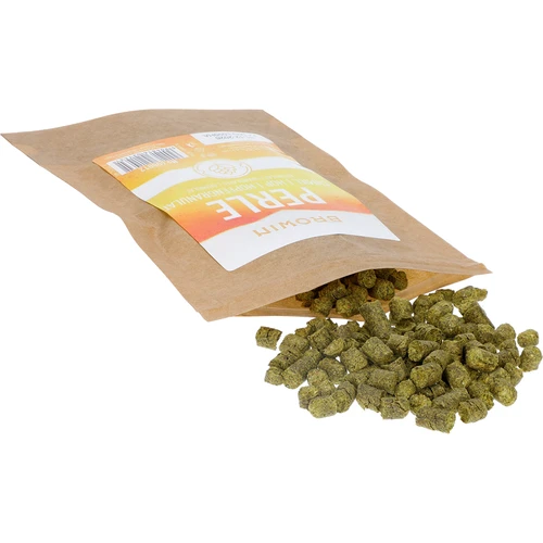 Hop Perle - korrels 50 g - 4 ['hoppen voor bier', ' hop voor bier', ' hop alfazuren', ' bier', ' zelfgemaakt bier', ' ik maak bier', ' hoe maak je bier', ' welke hop voor bier', ' welke hop kiezen', ' hop in korrelvorm', ' hopkorrels', ' hop Perle']
