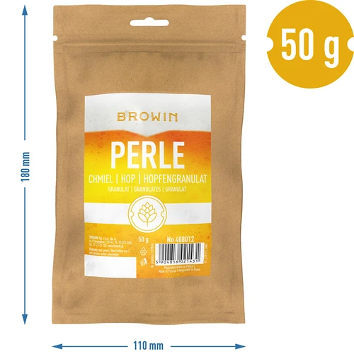 Hop Perle - korrels 50 g - 6 ['hoppen voor bier', ' hop voor bier', ' hop alfazuren', ' bier', ' zelfgemaakt bier', ' ik maak bier', ' hoe maak je bier', ' welke hop voor bier', ' welke hop kiezen', ' hop in korrelvorm', ' hopkorrels', ' hop Perle']