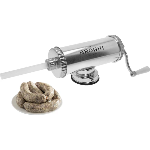 Horizontale vulmachine 1,5 kg met siliconen zuiger - 5 ['voor het vullen van worsten', ' voor zelfgemaakte worsten', ' spuit', ' gastronomische vulmachine', ' slagersapparatuur', ' worstenvuller', ' vleesvuller', ' horizontale vuller']