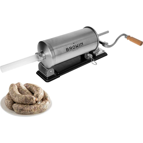 Horizontale vulmachine 3 kg - 4 ['voor het vullen van worsten', ' voor zelfgemaakte worsten', ' spuitzak', ' gastronomische vulmachine', ' slagersapparatuur', ' grote vulmachine', ' worstenvuller', ' vleesvuller', ' horizontale vuller']