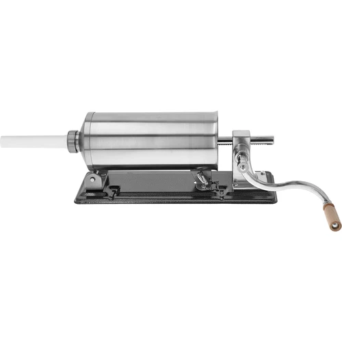 Horizontale vulmachine 4 kg - 5 ['horizontale vulmachine 4 kg', ' vulmachine', ' voor worsten', ' voor het vullen van zelfgemaakte worsten', ' spuitzak', ' gastronomische vulmachine', ' huishoudelijke vulmachine', ' slagerijapparatuur', ' trechters voor vulmachine', ' vulmachine voor zelfgemaakte vleeswaren', ' worstenvuller', ' vleesvuller', ' horizontale vuller']