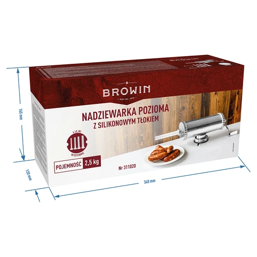 Horizontale worstenvuller 2,5 kg met siliconen plunjer - 11