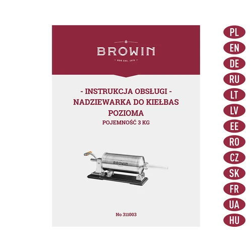 Horizontale worstenvuller 3 kg - 10