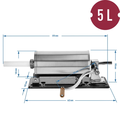 Horizontale worstenvuller 5 kg - 10