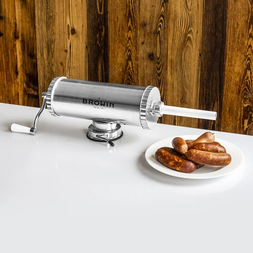 Horizontale worstopper 2,5 kg met siliconen zuiger - 16 ['worstopper voor vleeswaren', ' worstopper voor worst', ' worstopper voor vleeswaren', ' horizontale worstopper', ' worstspuit', ' vleesspuit', ' huishoudelijke worstopper', ' gastronomische worstopper', ' slagersapparatuur', ' worstvuller', ' vleesvuller', ' horizontale vuller']