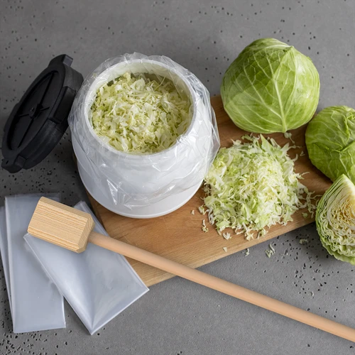 Houten koolstamper / stamper groot 100 cm - 3 ['voor zuurkool', ' voor het inmaken van kool', ' voor ingelegde kool', ' ingelegde kool', ' gefermenteerd voedsel', ' voor kimchi', ' hoe in te maken', ' gezonde ingelegde producten', ' koolstamper', ' stamper', ' beukenhout', ' voor aardewerk', ' voor pot', ' voor inmaakvat', ' koolstok']