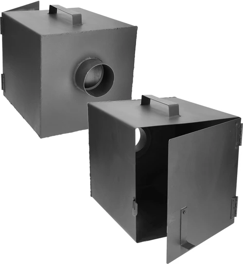 Houten rookkast 60 cm, met vuurhaard - 5