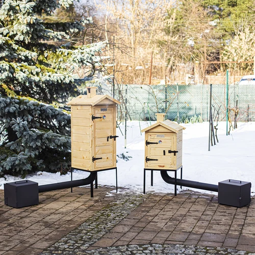 Houten rookkast 60 cm, met vuurhaard - 14