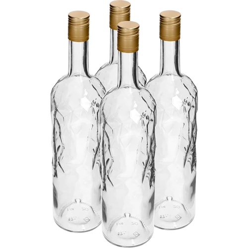 IJs Fles 1L met dop fi30/35, 4st  - 1 ['IJs Fles', ' ijs fles', ' fles 1L', ' flessen 1L', ' set van 4 flessen', ' fles met groeven', ' fles voor likeur', ' flessen voor likeur', ' fles voor dranken', ' flessen voor dranken', ' decoratieve flessen', ' ijs fles']