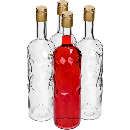 IJs Fles 1L met dop fi30/35, 4st - 2 ['IJs Fles', ' ijs fles', ' fles 1L', ' flessen 1L', ' set van 4 flessen', ' fles met groeven', ' fles voor likeur', ' flessen voor likeur', ' fles voor dranken', ' flessen voor dranken', ' decoratieve flessen', ' ijs fles']