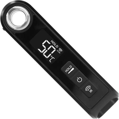 Infrarood keukenthermometer, compact, met inklapbare sonde - 2 ['keukenthermometer', ' voedselthermometer', ' voor koken', ' voor roken', ' voor bakken', ' vleesthermometer', ' gebakthermometer', ' universele thermometer', ' beste keukenthermometer', ' thermometer met sonde', ' infraroodthermometer', ' keukenthermometer', ' cadeau-idee']