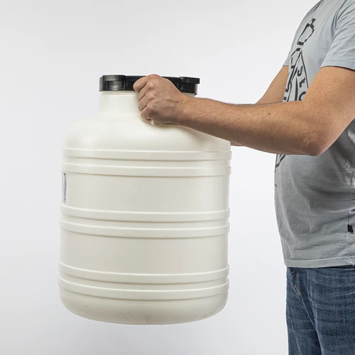 Ingelegde Groente Vat 60L - wit, handvatten - 9 ['vat voor kool', ' vat voor fermentatie', ' vat voor ingelegde groenten', ' ingelegde groente', ' kool', ' komkommers', ' vat met deksel']