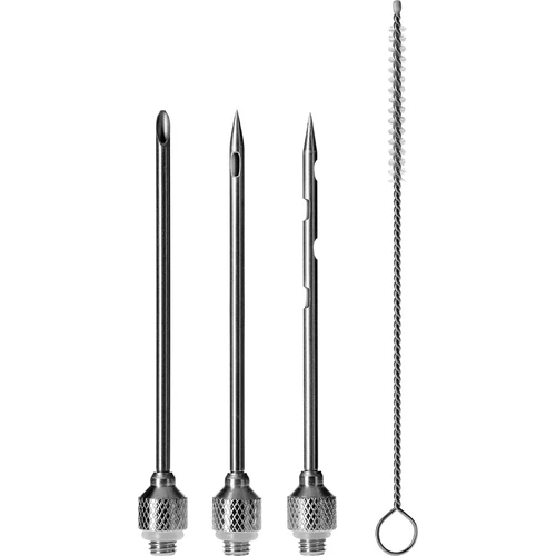 Injectiespuit 30ml + 3 naalden + reiniger - 4 ['huisgemaakte vleeswaren', ' huisgemaakte vleeswarenproductie', ' zelfgemaakte vlees- en vleeswarenproductie', ' ham', ' schouderham', ' eigen vleeswaren', ' vlees', ' zelfgemaakte producten', ' diner', ' vlees pekelen', ' injecteren', ' injectoren', ' vleesspuit', ' roestvrijstalen naalden', ' injectienaald', ' pekelen', ' onvoldoende pekelen', ' grijze vlekken in vleeswaren', ' roken']