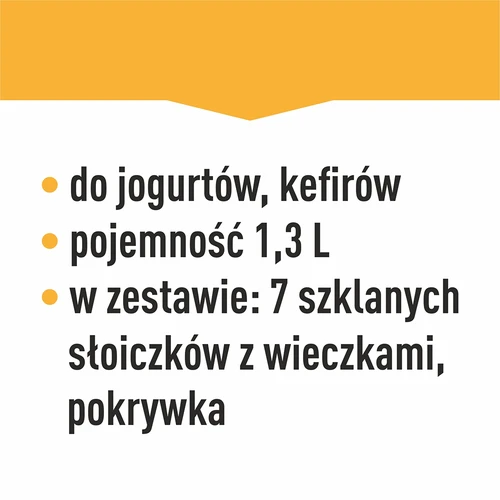 Jogurtownica z termostatem, 7 słoików, 1,3 L - 19