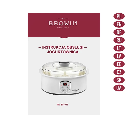 Jogurtownica z termostatem, 7 słoików, 1,3 L - 9