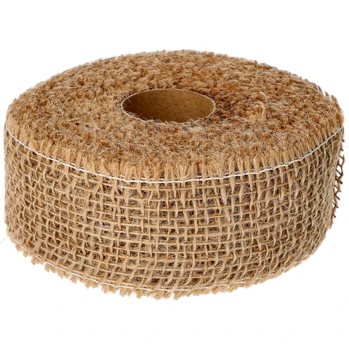 Jute band 5 cm / 8 m  - 1 ['jute tape', ' jute band', ' tape for tomatoes', ' tape for cucumbers', ' natural tape', ' eco tape', ' binding tape', ' craft tape', ' jute ribbon']