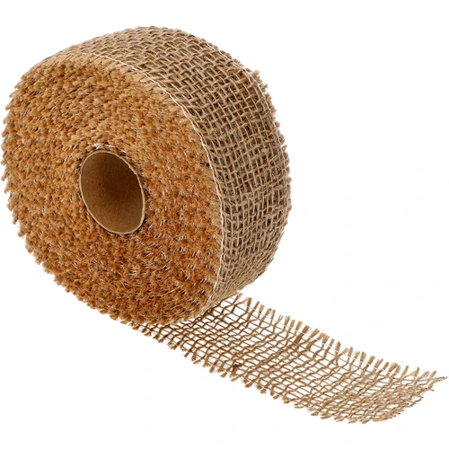 Jute band 5 cm / 8 m - 3 ['jute tape', ' jute band', ' tape for tomatoes', ' tape for cucumbers', ' natural tape', ' eco tape', ' binding tape', ' craft tape', ' jute ribbon']