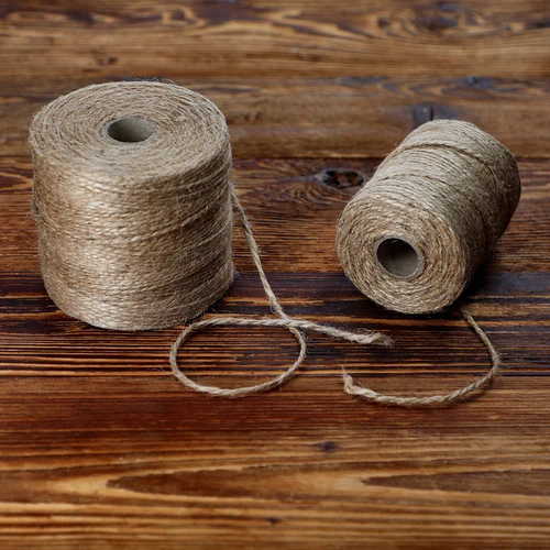 Jute touw 2 mm/110 m/250 g - 5 ['jute touw', ' jute koord', ' touw voor tomaten', ' touw voor komkommers', ' natuurlijk touw', ' ecotouw', ' touw voor macramé', ' bindtouw', ' touw voor handwerk']