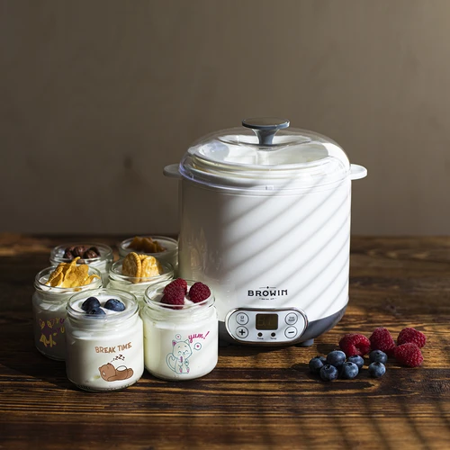 Kaas-yoghurtmaker met thermostaat 1,5 L - 18 ['zelfgemaakte yoghurt', ' voor yoghurt', ' voor kaas', ' veganistische yoghurt', ' Griekse yoghurt', ' ontbijtkazen', ' yoghurtapparaat', ' hoe maak je yoghurt']