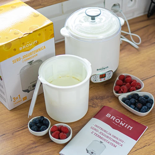 Kaas-yoghurtmaker met thermostaat 1,5 L - 13 ['zelfgemaakte yoghurt', ' voor yoghurt', ' voor kaas', ' veganistische yoghurt', ' Griekse yoghurt', ' ontbijtkazen', ' yoghurtapparaat', ' hoe maak je yoghurt']