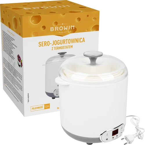Kaas-yoghurtmaker met thermostaat 1,5 L - 7 ['zelfgemaakte yoghurt', ' voor yoghurt', ' voor kaas', ' veganistische yoghurt', ' Griekse yoghurt', ' ontbijtkazen', ' yoghurtapparaat', ' hoe maak je yoghurt']