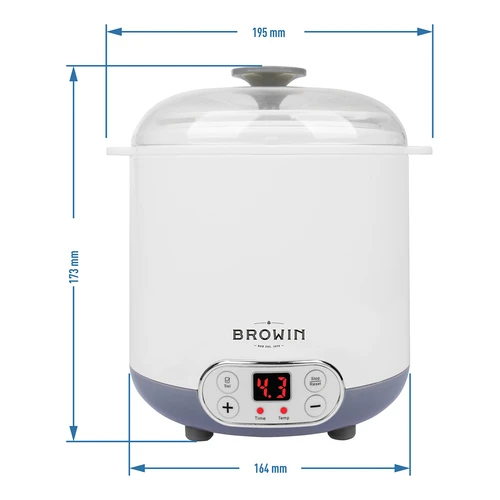 Kaas-yoghurtmaker met thermostaat 1,5 L - 10 ['zelfgemaakte yoghurt', ' voor yoghurt', ' voor kaas', ' veganistische yoghurt', ' Griekse yoghurt', ' ontbijtkazen', ' yoghurtapparaat', ' hoe maak je yoghurt']